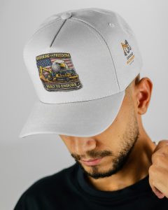 “Built to Endure” Branded Cap White