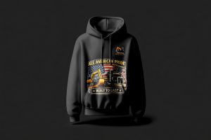 “Built To Last” Branded Hoodie Black